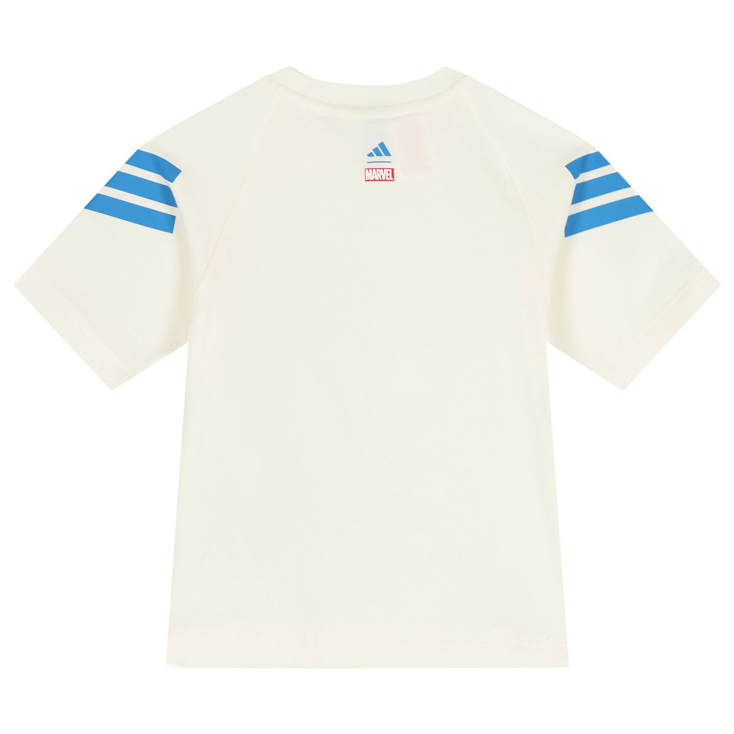 Boys Ivory & Blue Marvel Shorts Set, 1, hi-res