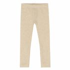 Girls White & Beige Leggings Set, 1, hi-res