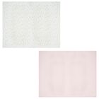 مناديل موسلين زهرية بيضاء و وردية للبنات (عبوة من قطعتين), 2, hi-res