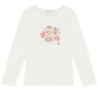Girls Ivory & Pink Teddy Skirt Set, 1, hi-res