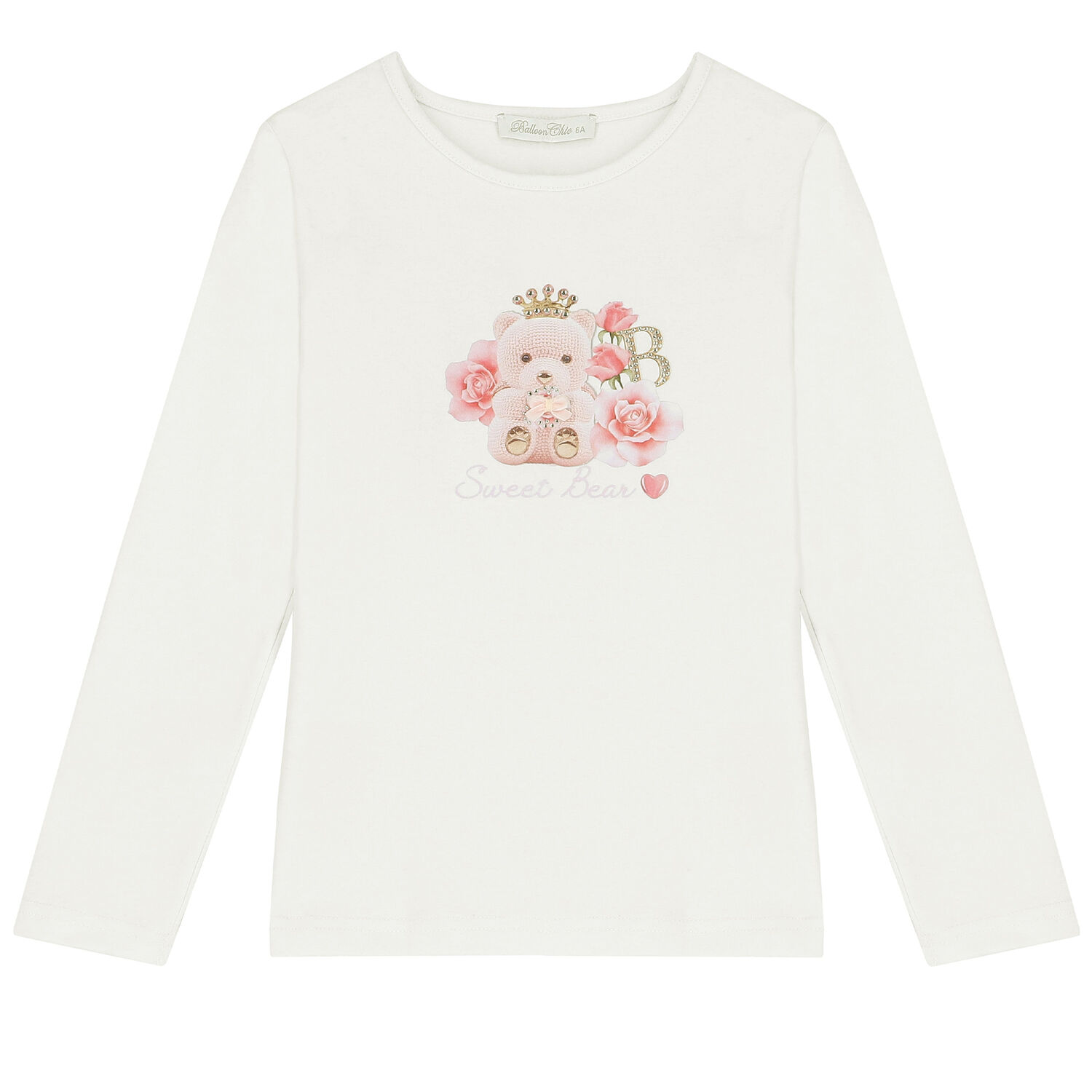 Girls Ivory & Pink Teddy Skirt Set, 1, hi-res image number null