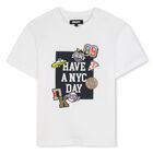 Boys White Logo T-Shirt, 1, hi-res