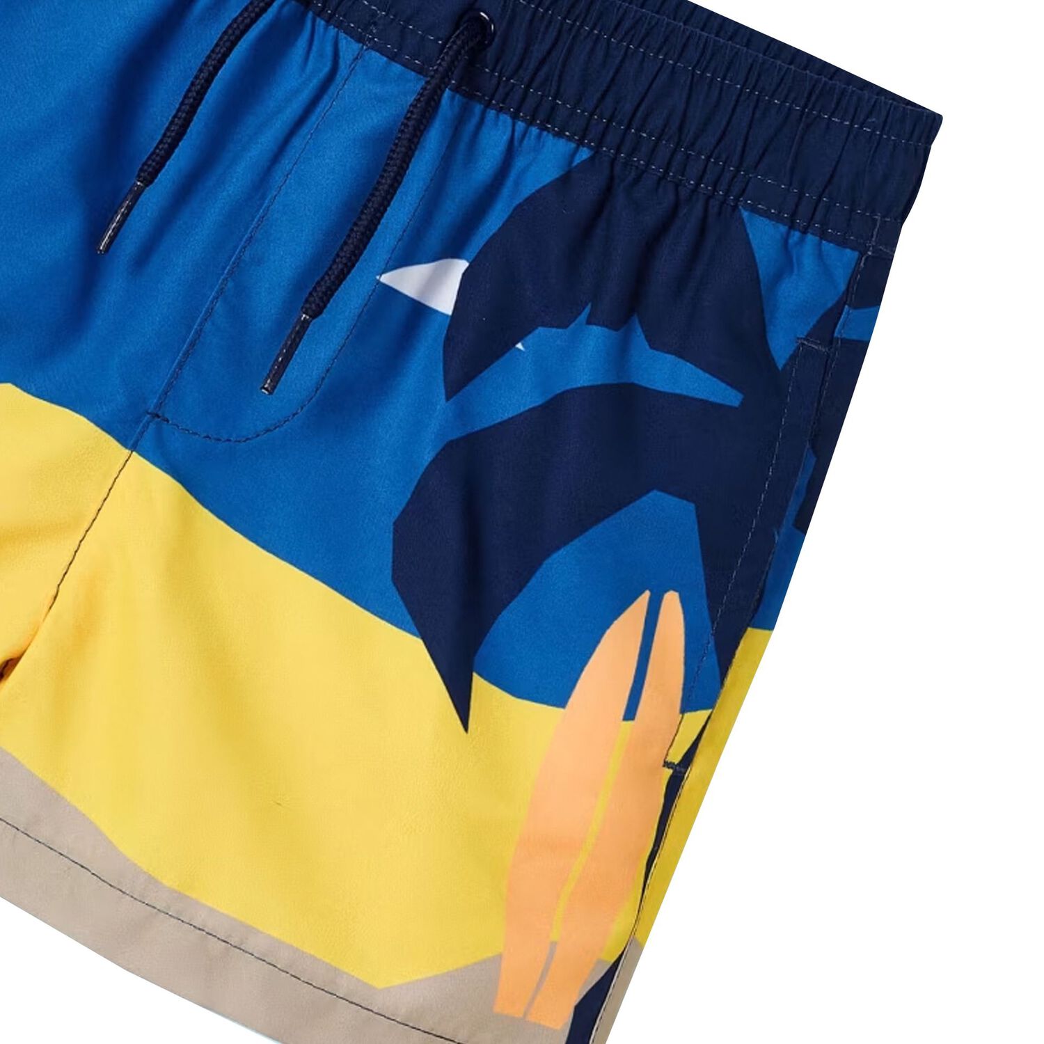 Boys Navy Blue Swim Shorts, 1, hi-res