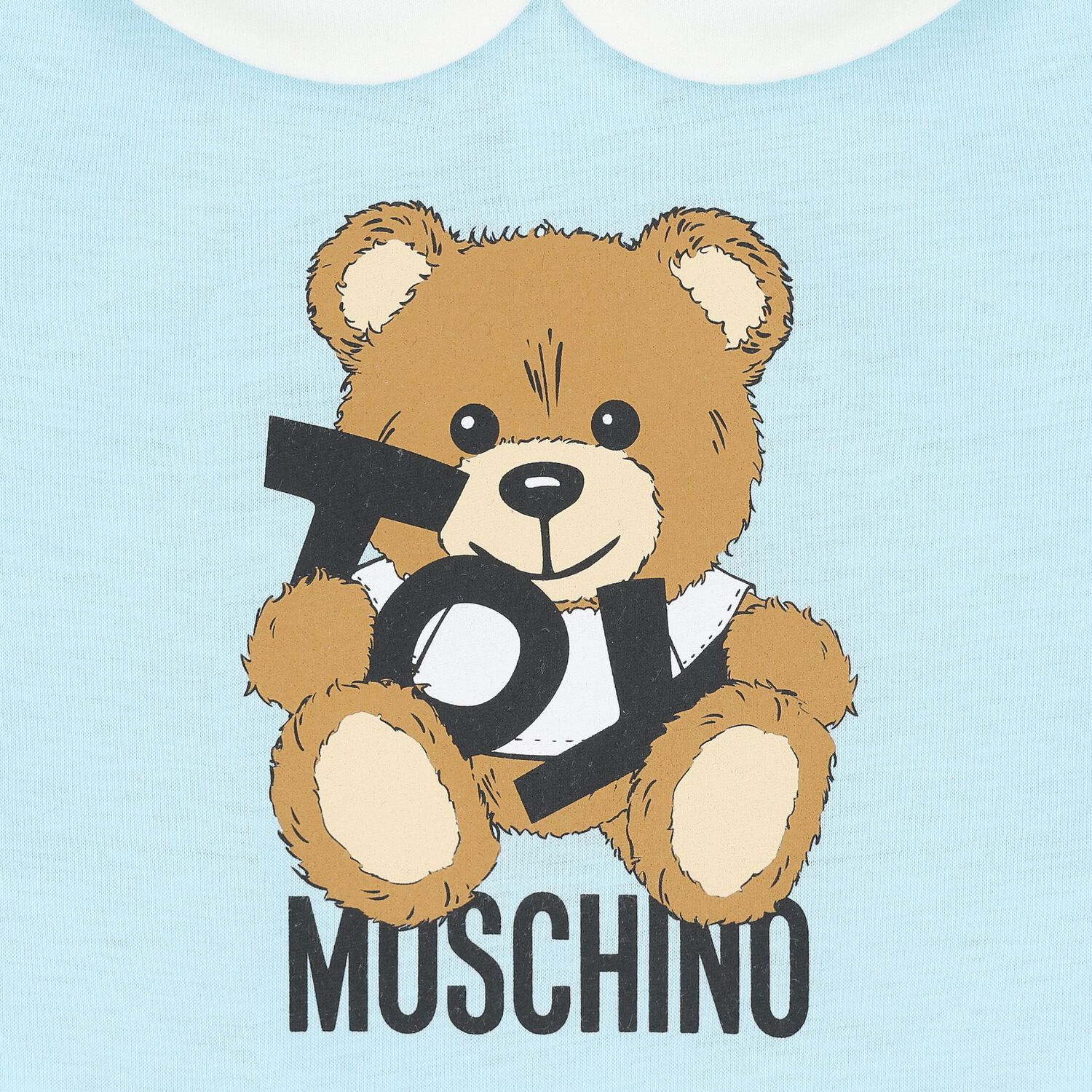 Blue Teddy Bear Logo Baby Romper, 2, hi-res