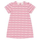Younger Girls White & Pink Logo Dress, 2, hi-res