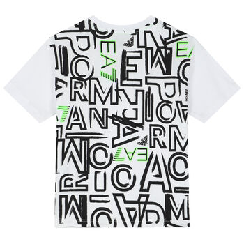 Boys White Logo T-Shirt