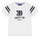 Younger Boys White Logo T-Shirt, 1, hi-res