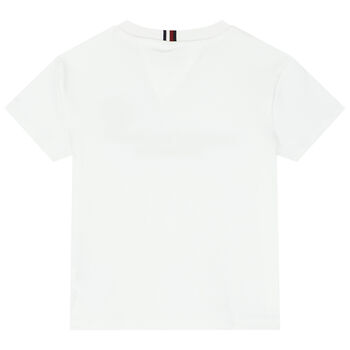 Boys White Logo T-Shirt