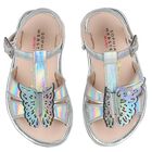 Younger Girls Iridescent Butterfly Sandals, 1, hi-res