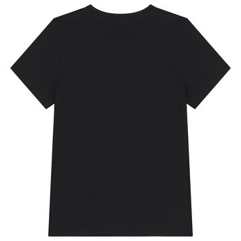 Girls Black Logo T-Shirt 