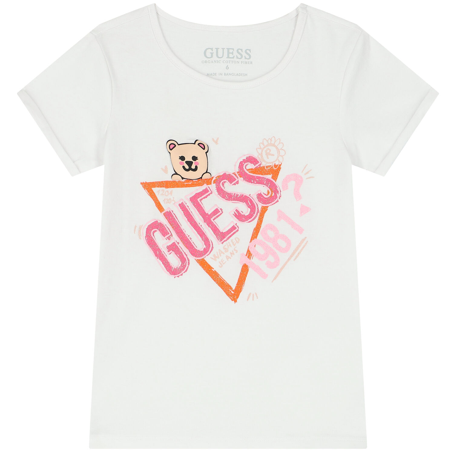 Girls White Logo T-Shirt, 1, hi-res image number null