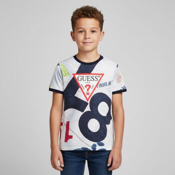 Boys Multi-Coloured Logo T-Shirt