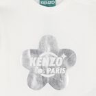 بلوزة عاجي بأكمام طويلة بشعار للفتيات الصغيرات, 1, hi-res