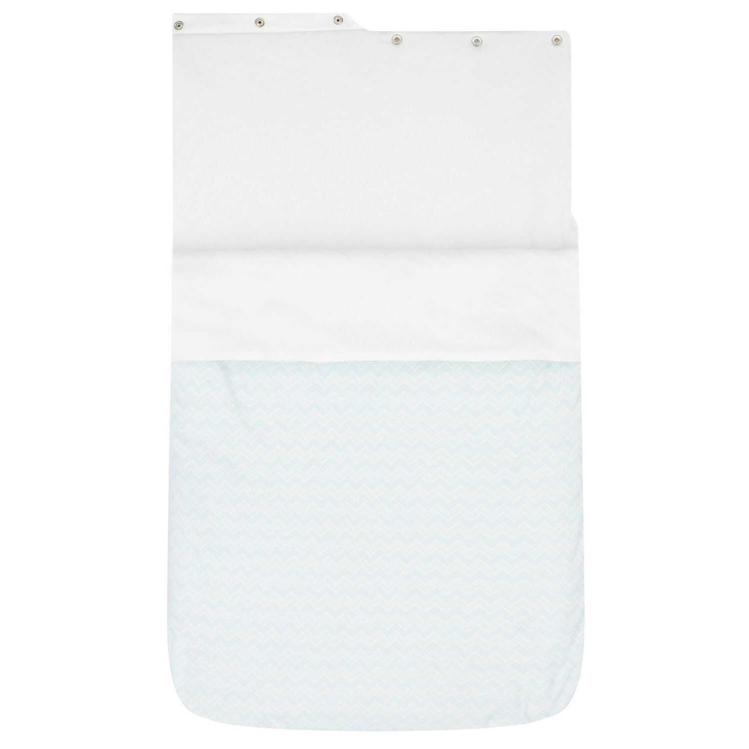 Baby Boys Blue Zig Zag Logo Nest, 1, hi-res