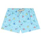 Boys Blue Crabs Swim Shorts, 1, hi-res