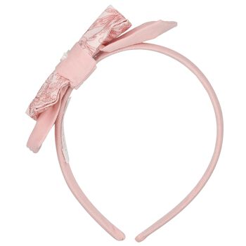 Girls Pink Floral Headband