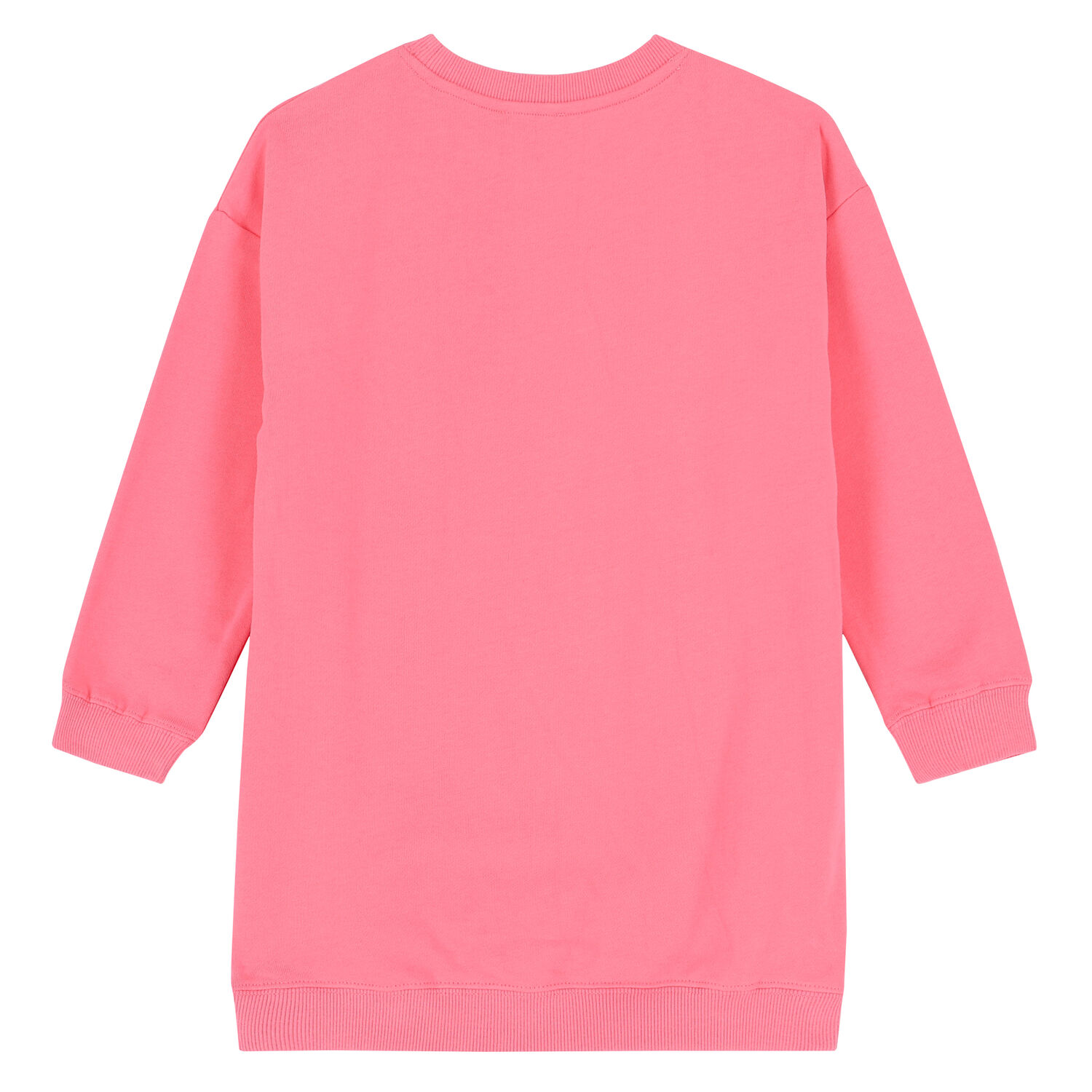 Girls Pink Logo Sweatshirt Dress, 2, hi-res