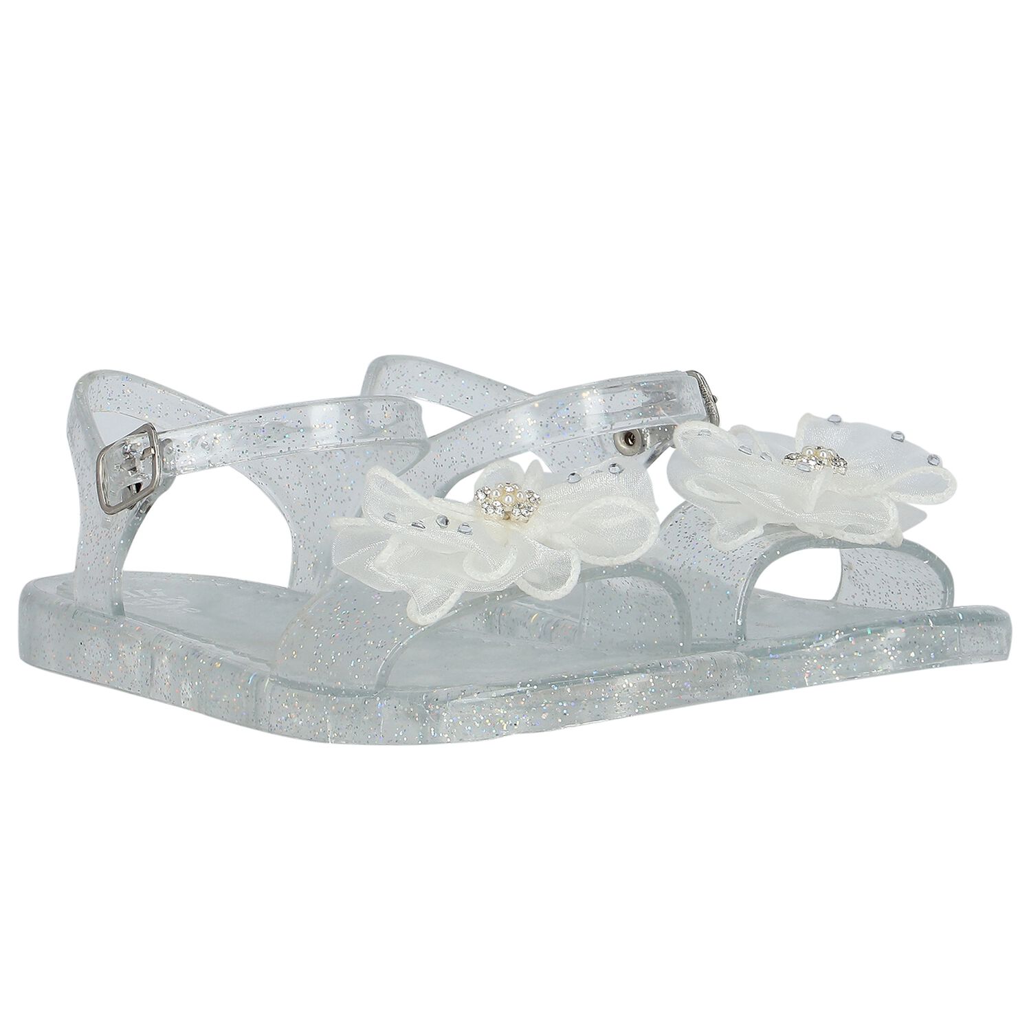 Girls Transparent Jelly Sandals, 1, hi-res image number null