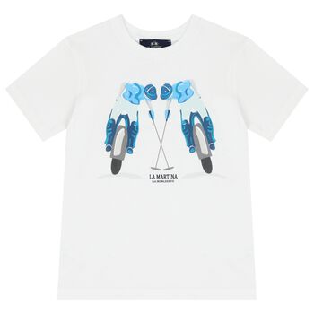 Boys White Logo T-Shirt