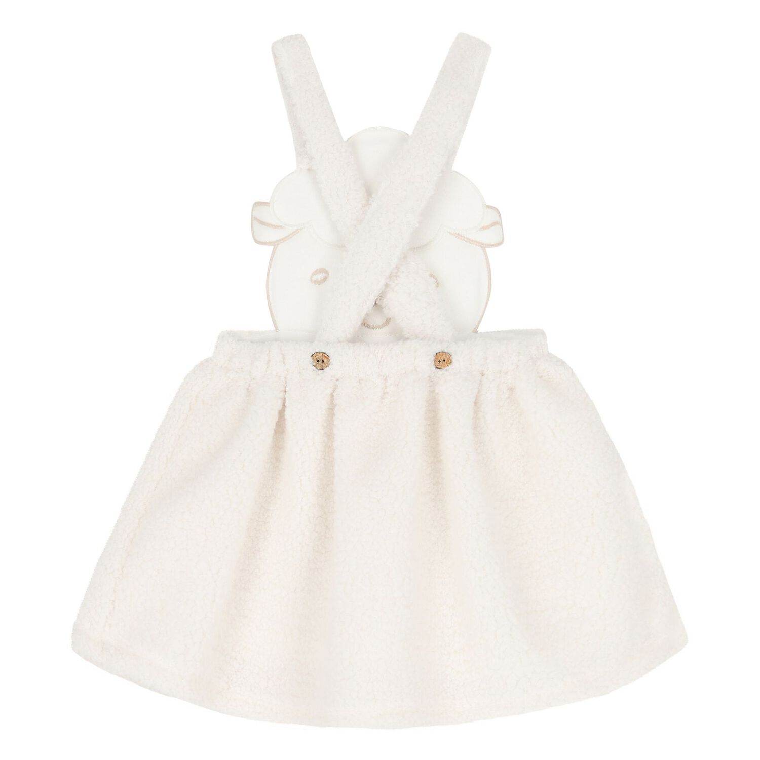 Baby Girls Ivory Sheep Skirt Set, 1, hi-res