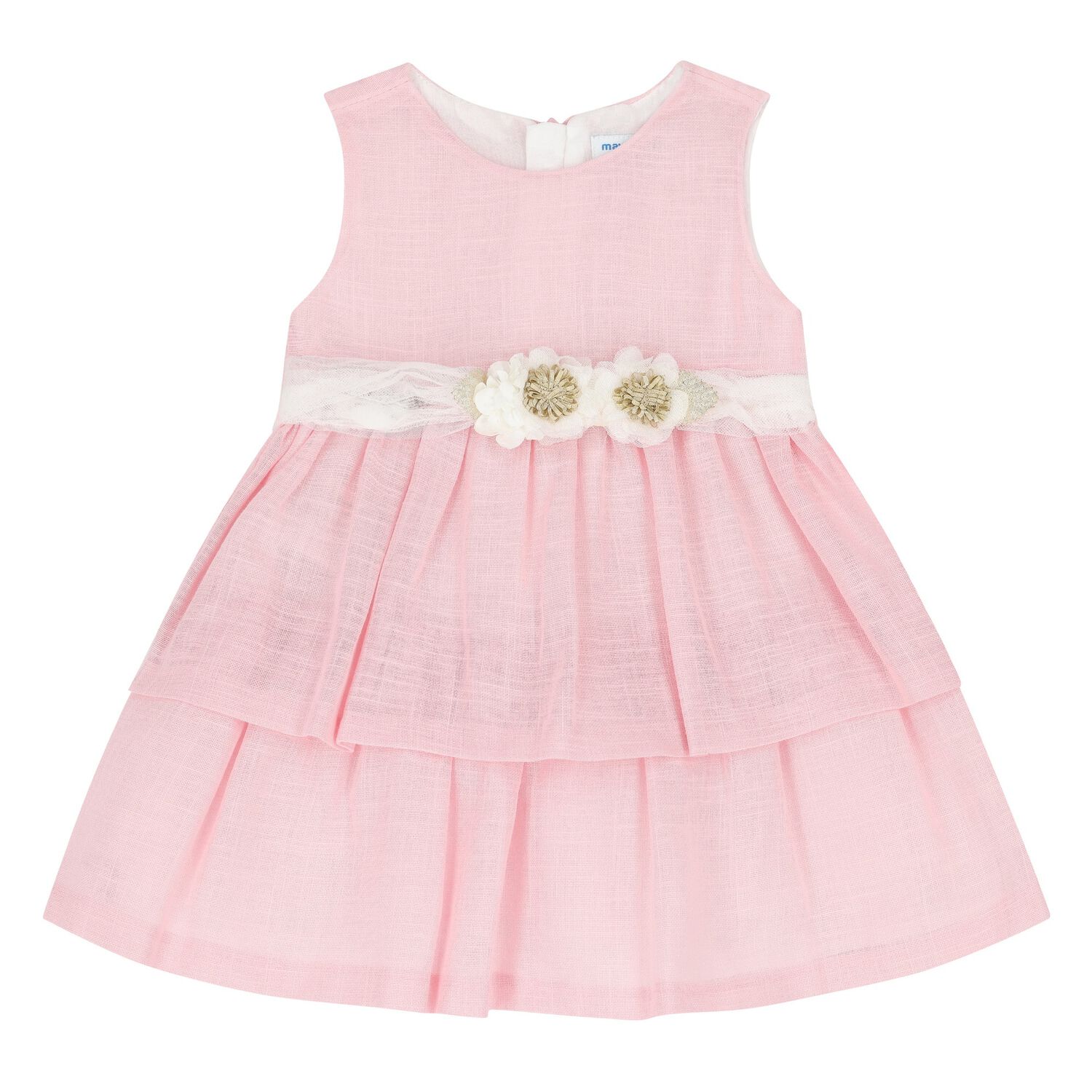 فستان بطبعة الزهور باللون الوردي, 2, hi-res