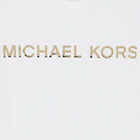 تيشيرت بالشعار باللون الابيض للبنات, 1, hi-res