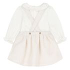 Baby Girls Ivory Sheep Skirt Set, 1, hi-res