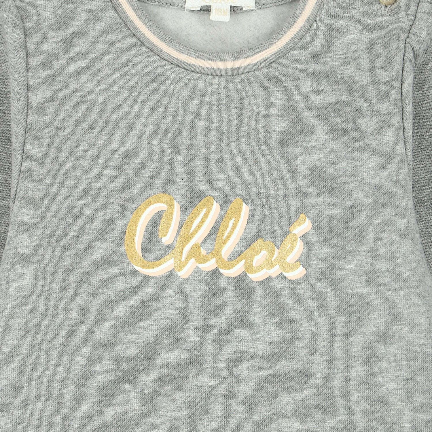 Younger Girls Grey Logo Sweatshirt, 1, hi-res image number null
