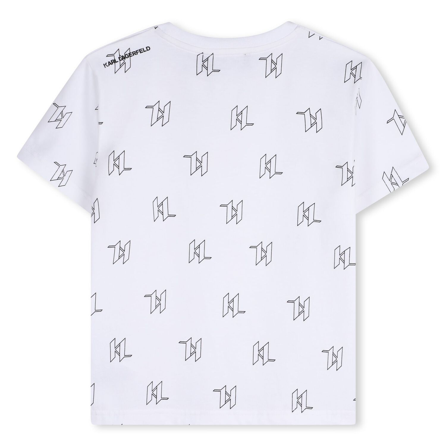 Boys Mini Me White Logo T-Shirt, 1, hi-res