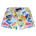 Boys Multi-Coloured Swim Shorts, 1, hi-res