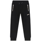 Boys Black Logo Joggers, 1, hi-res