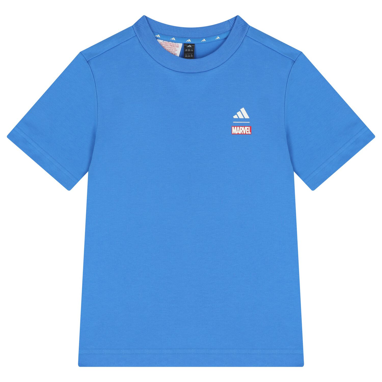 Boys Blue Logo Marvel T-Shirt, 1, hi-res