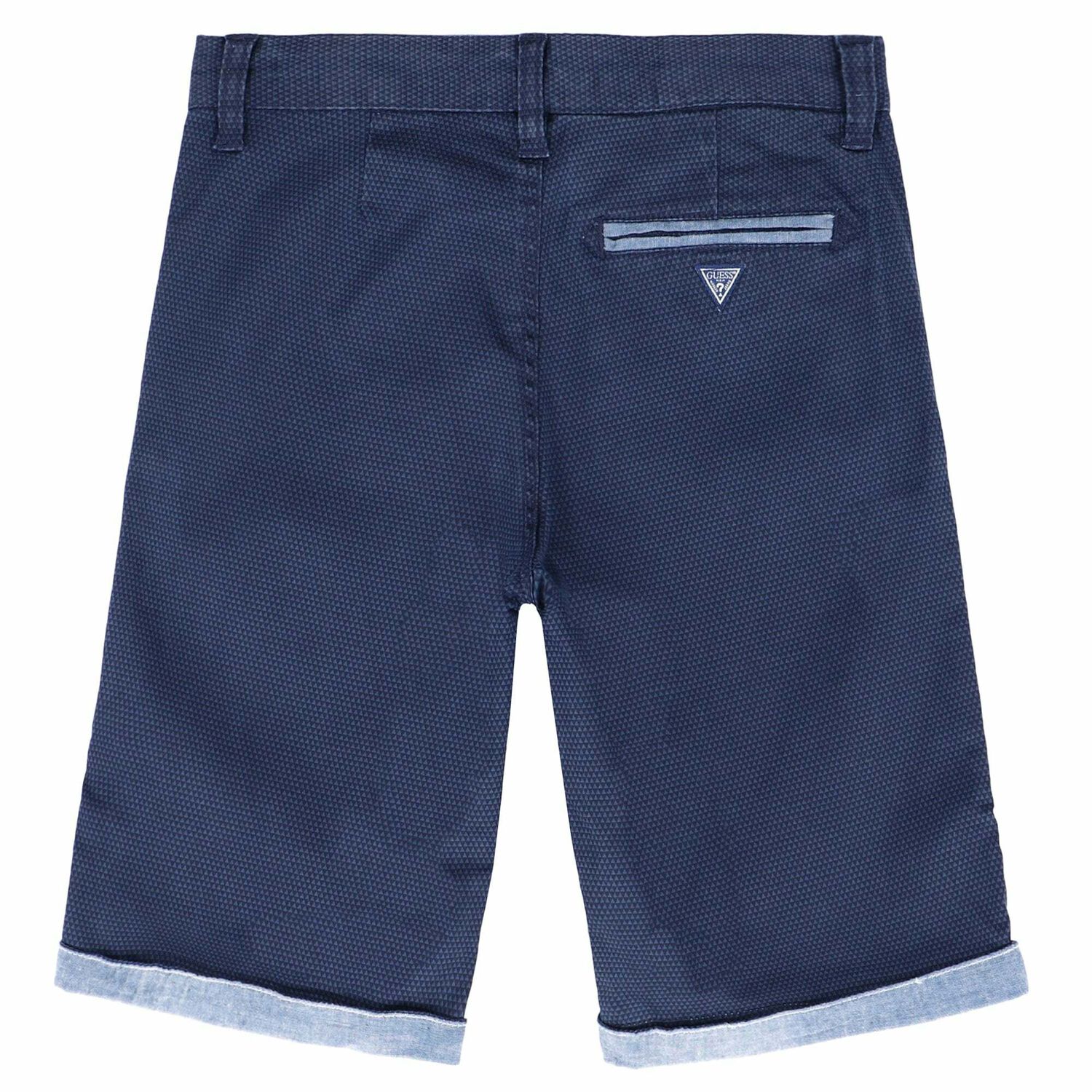 Boys Navy Cotton Shorts, 1, hi-res