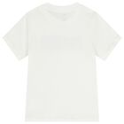Boys White Logo T-Shirt, 1, hi-res