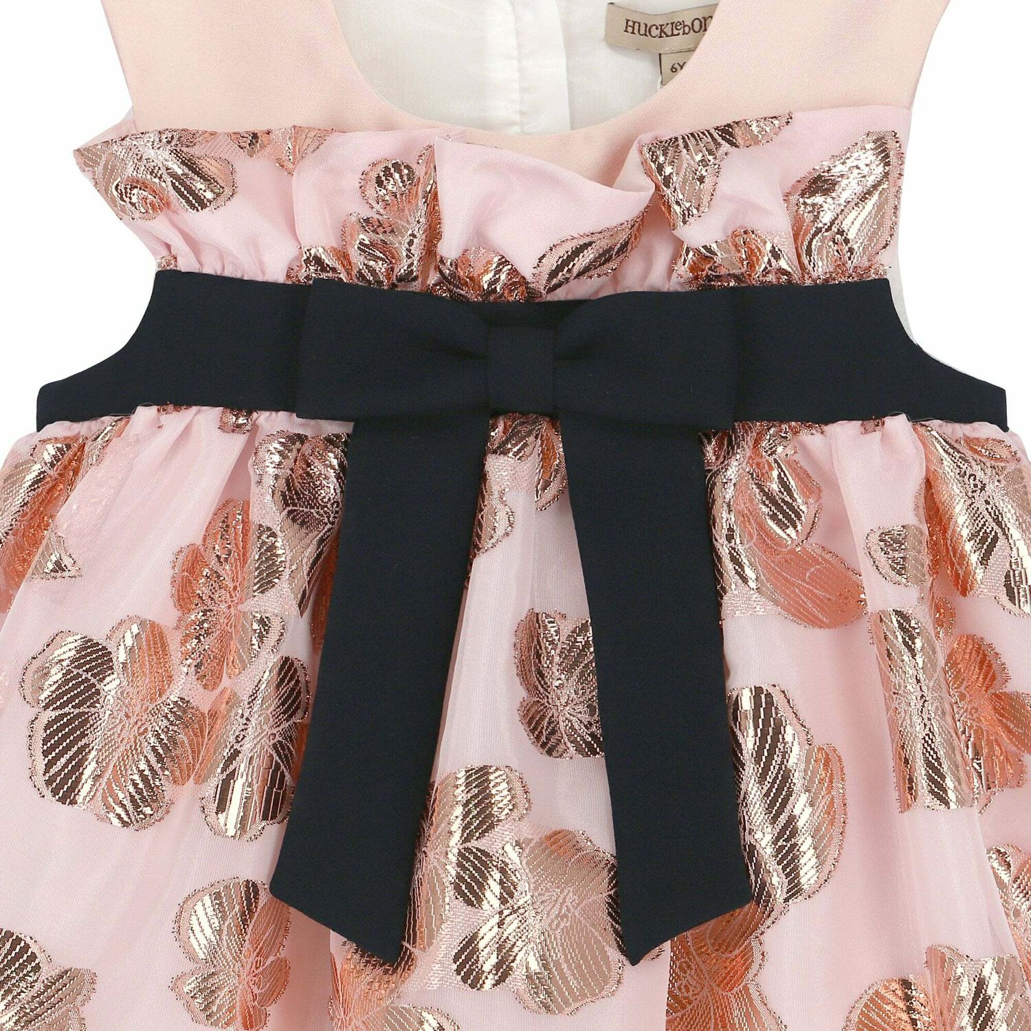 فستان عيد مطرز باللون الوردى والذهبى , 1, hi-res image number null