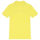 Boys Yellow Logo Polo Shirt, 3, hi-res