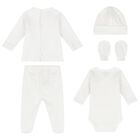 طقم هدايا بنات بطبعة النجوم باللون الأبيض والوردي, 3, hi-res