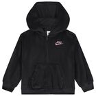 طقم تنورة قصيرة للبنات باللون الأسود , 1, hi-res