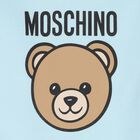 Blue Teddy Bear Logo Babygrow, 3, hi-res