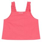 Girls Pink Sleeveless Logo Top, 1, hi-res