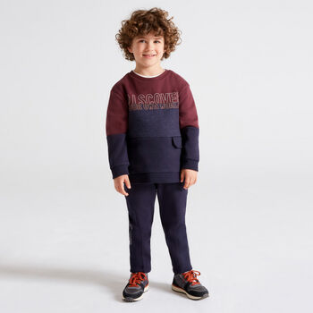 Boys Red & Navy Tracksuit