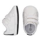 White Logo Baby Pre Walker Shoes, 1, hi-res
