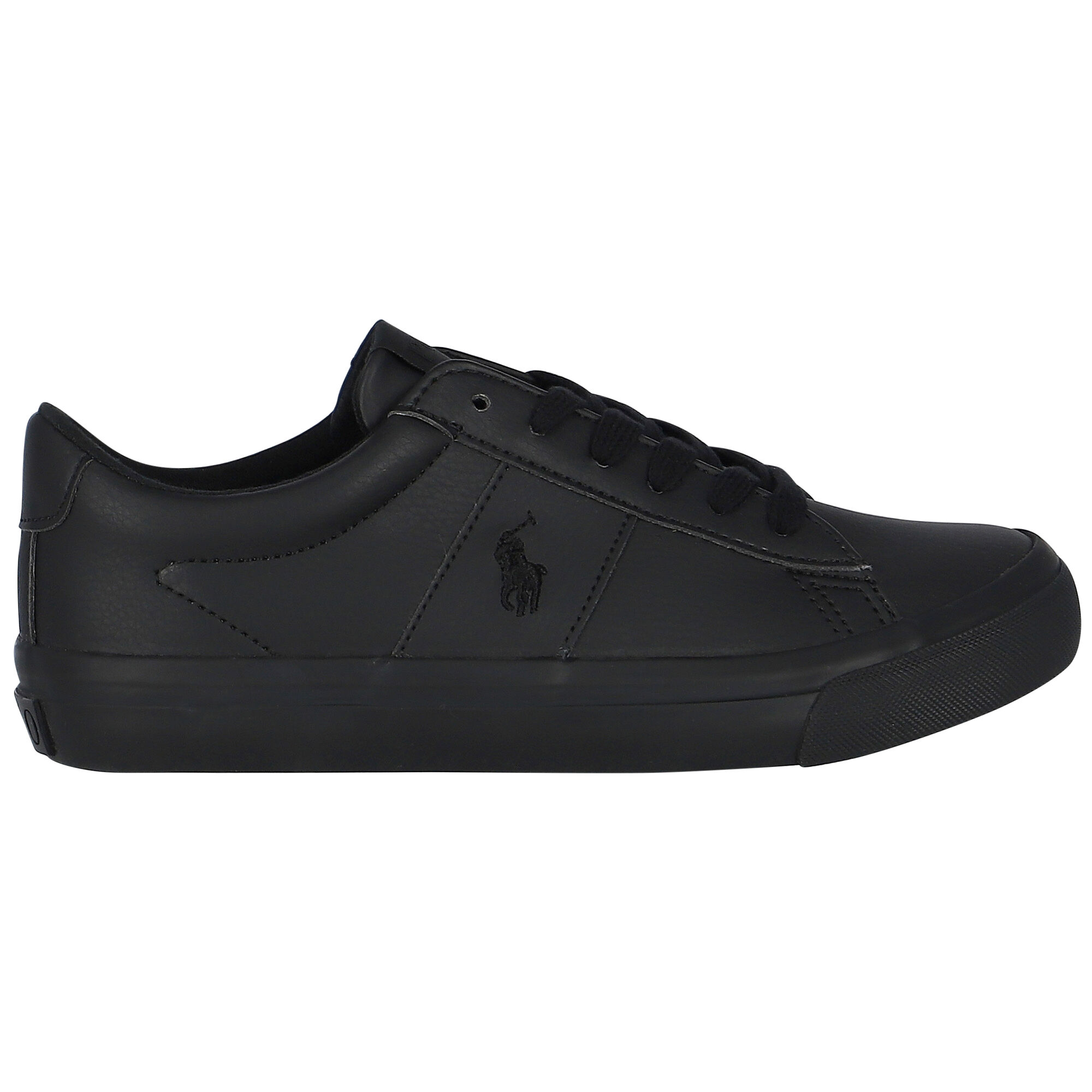 Boys black hot sale ralph lauren trainers