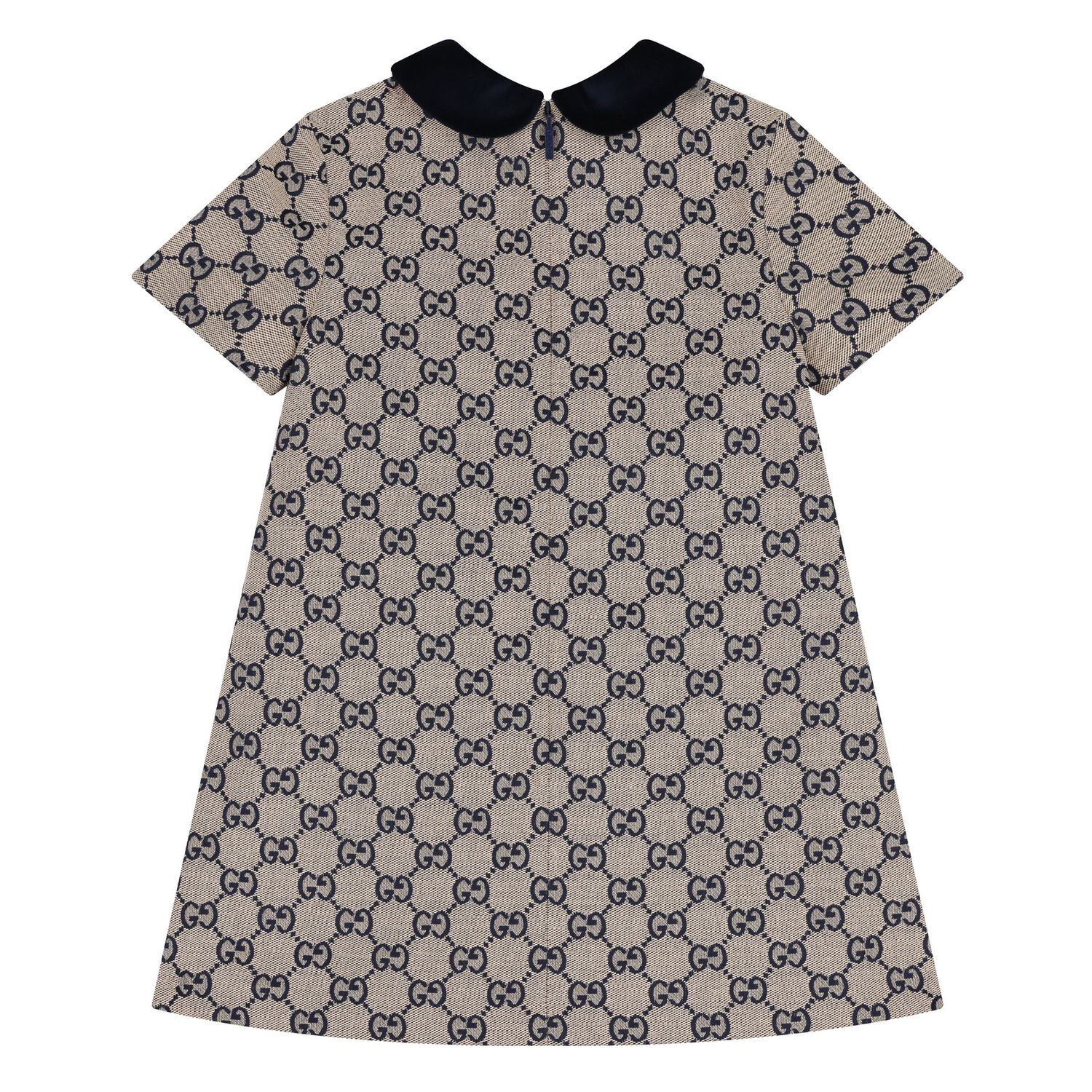 Younger Girls  Beige GG Canvas dress , 1, hi-res