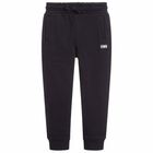 Boys Navy Logo Joggers, 1, hi-res
