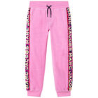 Girls Pink Logo Joggers, 1, hi-res