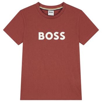 Boys Mini Me Red Logo T-Shirt