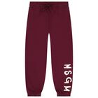 Burgundy Logo Joggers, 3, hi-res