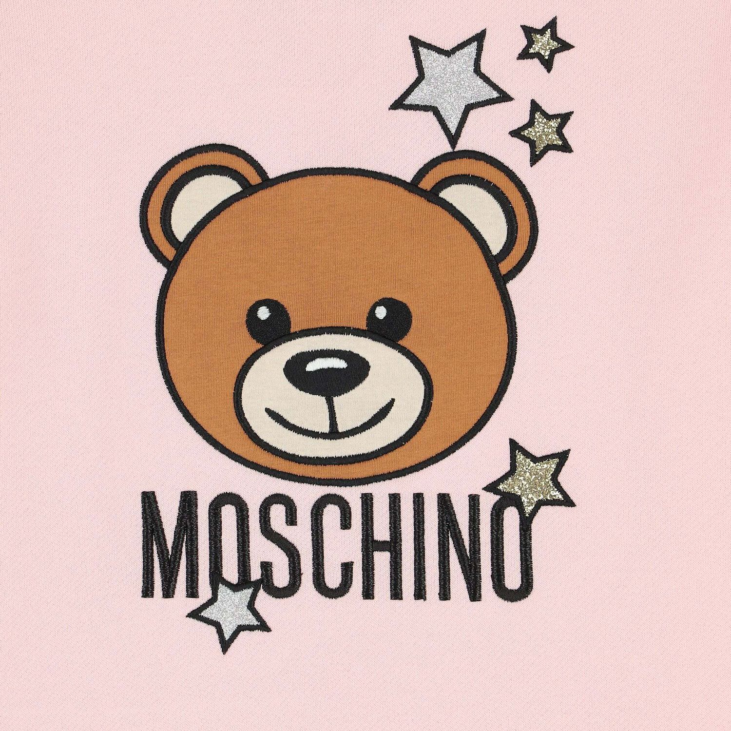 Girls Black Glitter Logo Dress, 3, hi-res