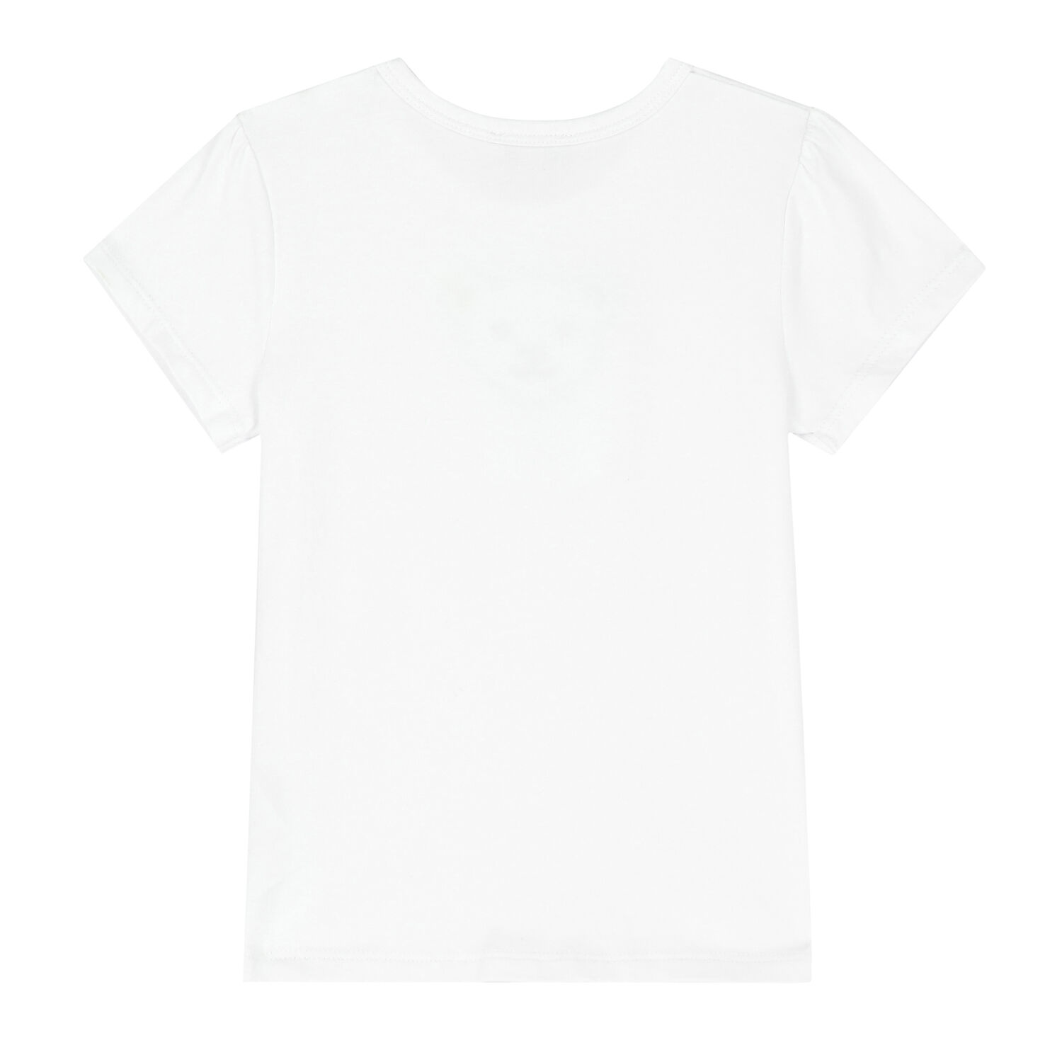 Baby Girls White Teddy T-Shirt, 1, hi-res image number null